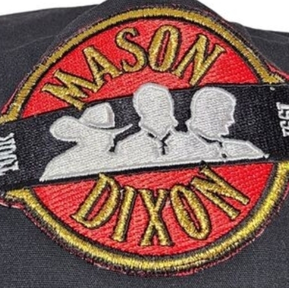 Vintage Mason Dixon Tour '91 Snapback Hat Cap Black Winner Country Band Cowboy - Picture 2 of 10
